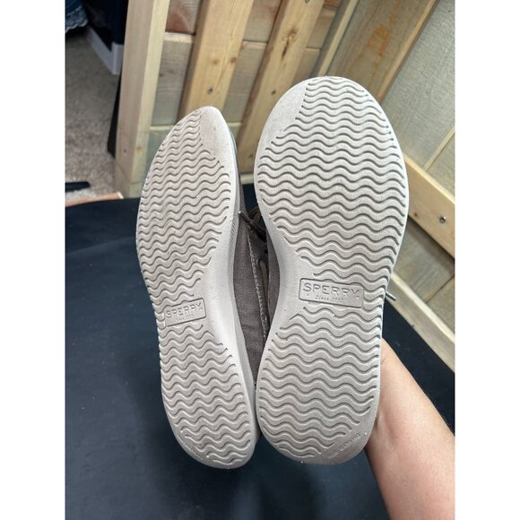 Sperry Top-Sider Mens Canvas Boat Shoes Size 8.5 Brown Slip On - Picture 6 of 7